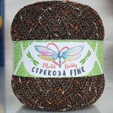 Пряжа M&amp;h СТРЕКОЗА FINE 114 коричневый (1 моток)