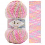 Пряжа Alize HAPPY BABY NEW MULTI COLORS 52991 принт (5 мотков)