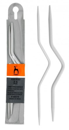 Спицы для вязания кос изогнутые Pony 2.0-5.0 мм