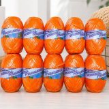 Пряжа для мочалок ДЛЯ ДУШИ И ДУША апельсин (10 мотков по 45 гр)