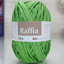 Пряжа Artland RAFFIA зеленый (10 мотков)