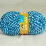 Пряжа Семеновская СВЕТЛАНА ПШ 5571 мозаика 33А гол.бирюза (5 мотков)