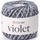 Пряжа Yarnart VIOLET MELANGE 509 черн/бел/серый (6 мотков)
