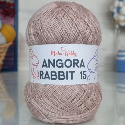 Пряжа M&amp;h ANGORA RABBIT 15 123 бежево-розовый (5 мотков)
