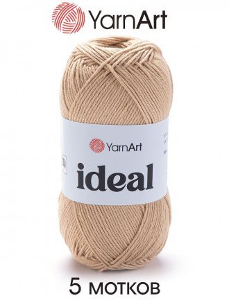 Пряжа Yarnart IDEAL 233 св.беж (5 мотков)