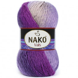 Пряжа Nako VALS 87132 фиолет/корал/верба