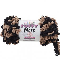 Пряжа Alize PUFFY MORE 6289 принт (2 мотка)