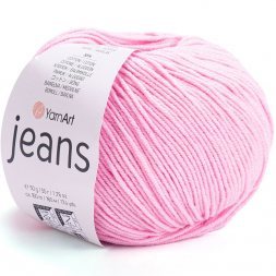 Пряжа Yarnart JEANS 36 розовый (10 мотков)