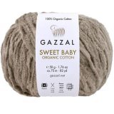 Пряжа Gazzal SWEET BABY ORGANIC COTTON 2604 т.бежевый (5 мотков)