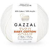 Пряжа Gazzal BABY COTTON XL 3432 отбелка (5 мотков)