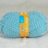 Пряжа Семеновская СВЕТЛАНА ПШ 5573 мозаика 164А неж.бирюза (5 мотков)