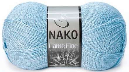 Пряжа Nako LAME FINE 11476 SE голубой