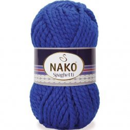 Пряжа Nako SPAGHETTI 6744 королевский синий (5 мотков)