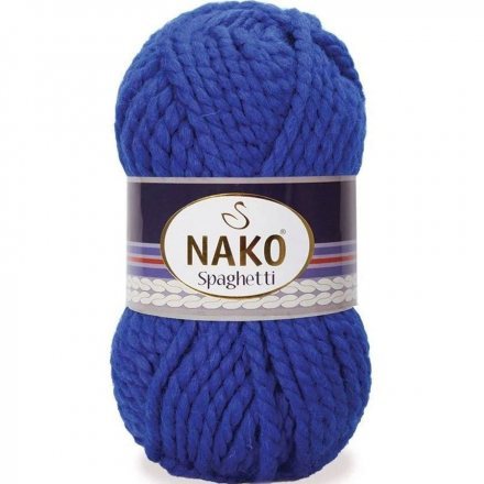 Пряжа Nako SPAGHETTI 6744 королевский синий (5 мотков)