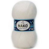 Пряжа Nako MOHAIR DELICATE 256-6103 молочный (5 мотков)