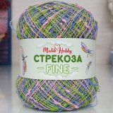 Пряжа M&amp;h СТРЕКОЗА FINE 140 салат/розовый/голубой (1 моток)