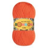 Пряжа Nako BONBON LUKS 98212 морковный (5 мотков)