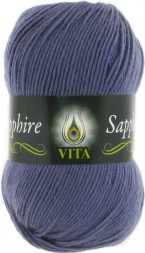 Пряжа Vita SAPPHIRE 1540 т.серо-голубой