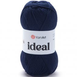 Пряжа Yarnart IDEAL 241 т.синий (5 мотков)