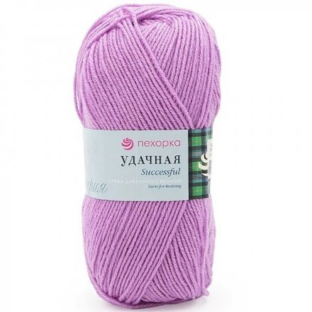 Пряжа Пехорка УДАЧНАЯ 389 св.фиалка (5 мотков)
