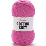 Пряжа Yarnart COTTON SOFT 42 яр.розовый (5 мотков)