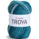 Пряжа Yarnart TROYA 2104 т.бирюза принт (5 мотков)