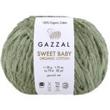 Пряжа Gazzal SWEET BABY ORGANIC COTTON 2607 хаки (5 мотков)