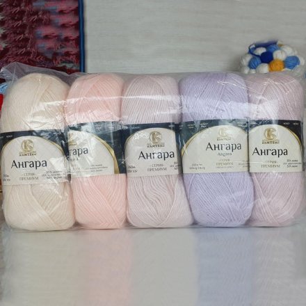 Пряжа Камтекс АНГАРА 401 ассорти 2 (5 мотков)