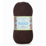 Пряжа Nako SOLARE AMIGURUMI 3303 коричневый (5 мотков)