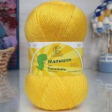 Пряжа Камтекс МАЛЫШОК 104 желтый (5 мотков)