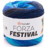 Пряжа Yarnart FORZA FESTIVAL 2902 принт (4 мотка)