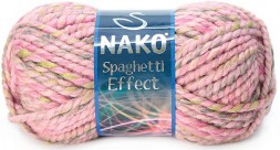 Пряжа Nako SPAGHETTI EFFECT 75534 розовый меланж