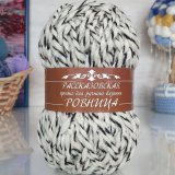 Пряжа Рассказовская РОВНИЦА 07 бел/сер/черн (3 мотка)
