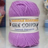 Пряжа Color City МИЛК КОТТОН ЗИМНИЙ ВАРИАНТ 925 лиловый (10 мотков)