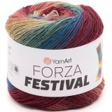 Пряжа Yarnart FORZA FESTIVAL 2904 принт (4 мотка)