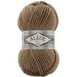 Пряжа Alize SUPERLANA MAXI 991 т.бежевый (5 мотков)
