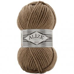 Пряжа Alize SUPERLANA MAXI 991 т.бежевый (5 мотков)