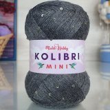 Пряжа M&amp;h KOLIBRI MINI 018 т.сер меланж с серебром (2 мотка)