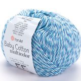 Пряжа Yarnart BABY COTTON MULTICOLOR 5201 голубой (5 мотков)