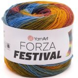 Пряжа Yarnart FORZA FESTIVAL 2905 принт (4 мотка)