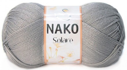 Пряжа Nako SOLARE 11239 серый