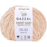 Пряжа Gazzal SWEET BABY ORGANIC COTTON 2610 персик (5 мотков)