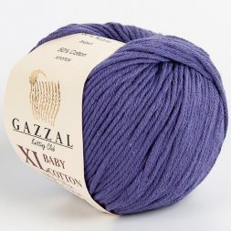 Пряжа Gazzal BABY COTTON XL 3440 фиолетовый (5 мотков)
