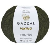Пряжа Gazzal VIKING 4010 болотный (4 мотка)