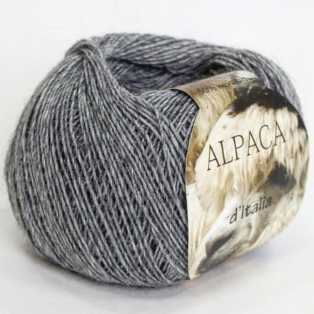 Пряжа Seam ALPACA D’ITALIA 0519 серый меланж (5 мотков)