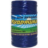 Пряжа для мочалок КУДРЯШКА 806 сапфир (5 мотков)