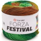 Пряжа Yarnart FORZA FESTIVAL 2907 принт (4 мотка)