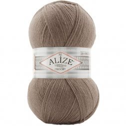 Пряжа Alize SUPERLANA TIG 991 бежевый (5 мотков)