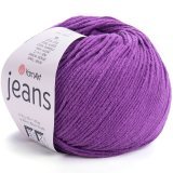 Пряжа Yarnart JEANS 50 лиловый (10 мотков)
