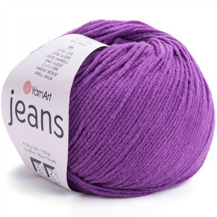 Пряжа Yarnart JEANS 50 лиловый (10 мотков)
